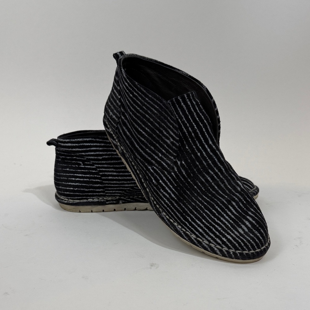 Marsell Black and White Striped Sneakers
